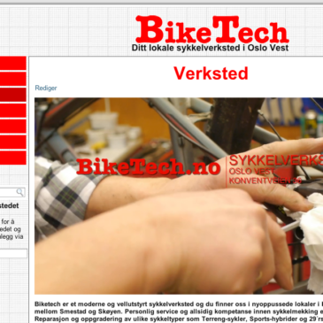 Biketech.no konvertert til responsiv side