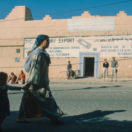 Marokko Morocco 1984 1986 - Besøk på teppefabrikk