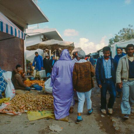 Marokko Morocco 1984 1986 - Det store markedet sør for byen Agadir.
