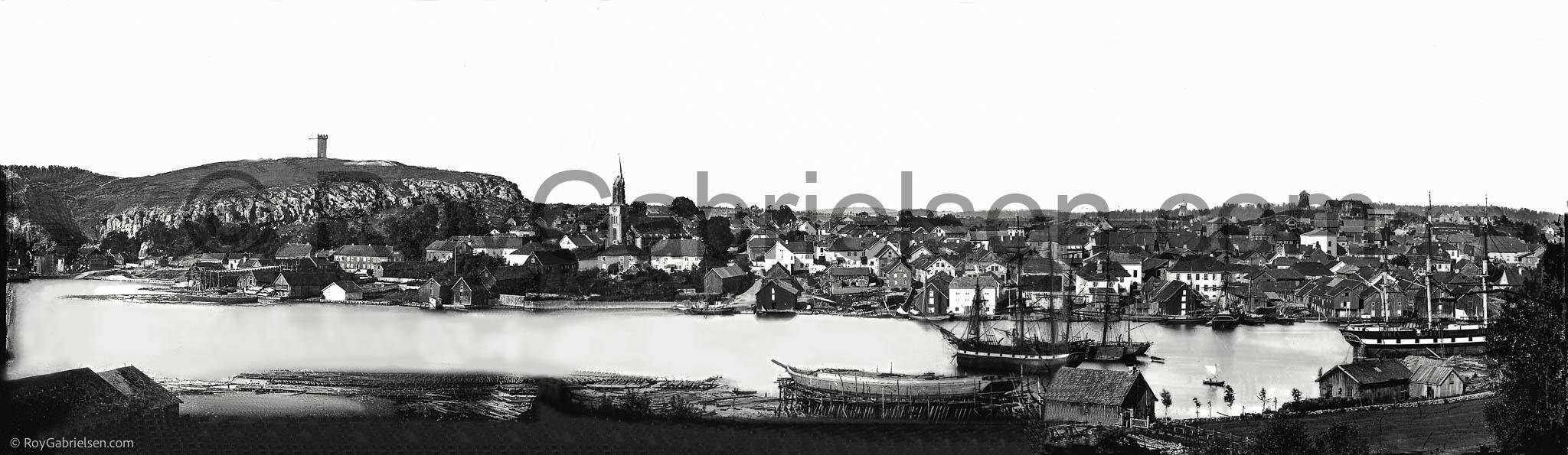 Tønsberg 1868 panorama