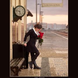 Going to see him – 40×50 cm w/frame