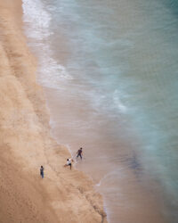Nazaré beach 5 - 40x50 cm w/frame